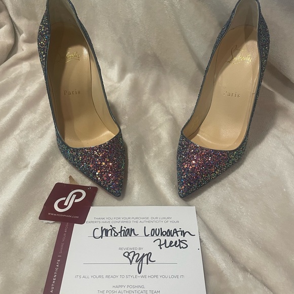 Christian Louboutin so Kate 120 dragonfly China blue size 37 (7US) - Picture 3 of 6
